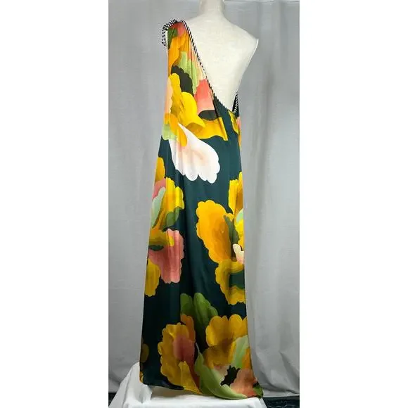 Farm Rio x Anthropologie Bold Printed One Shoulder Dress XL - Picture 6 of 16